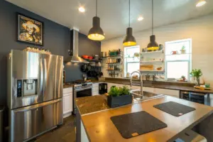 industrial style kitchen
