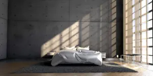 modern dark academia bedroom