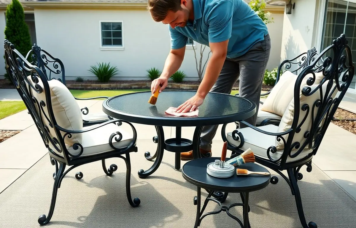 wrought iron patio furniture