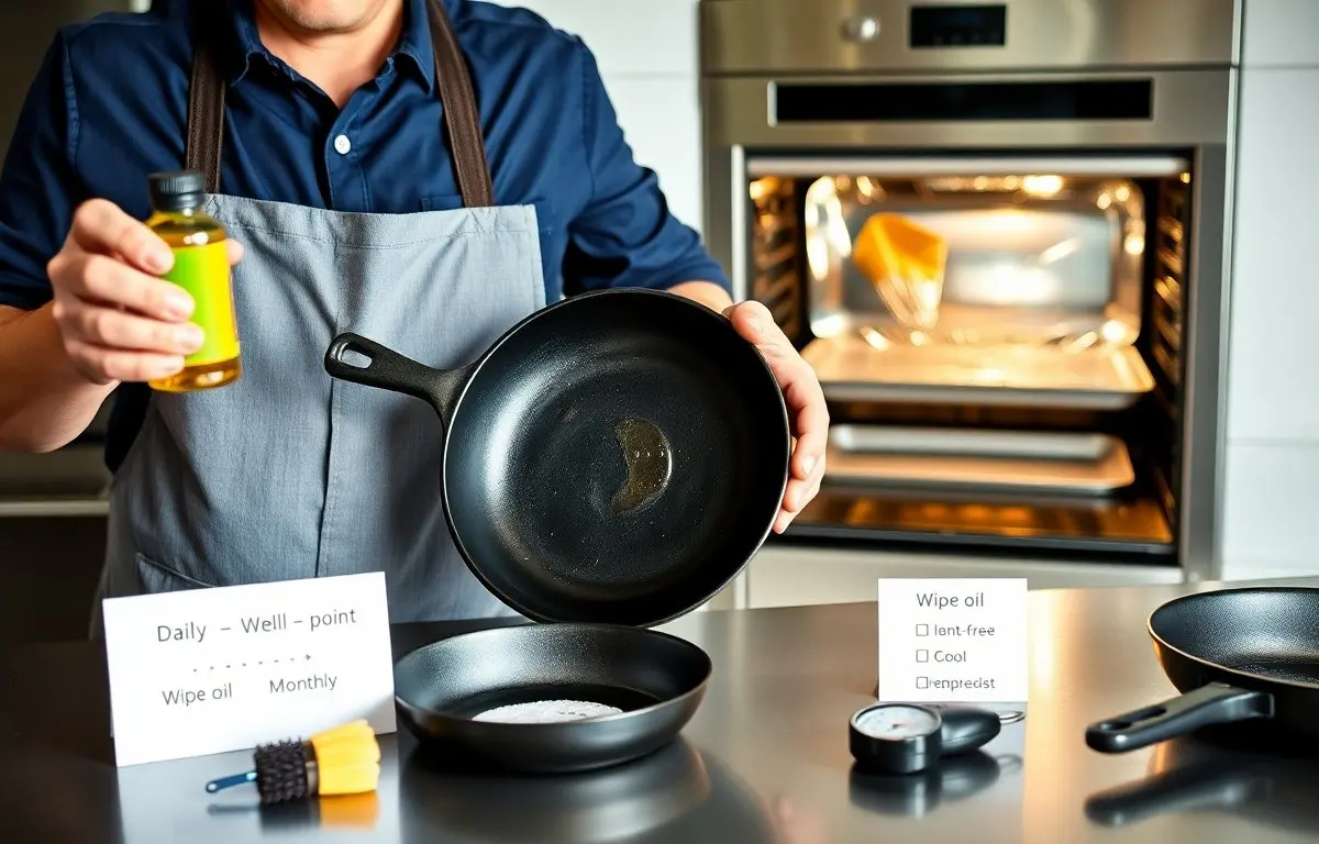 how often to season cast iron