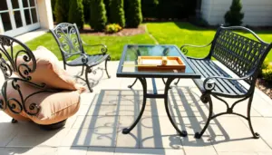 wrought iron outdoor furniture