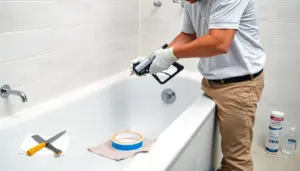 how to caulk a bathtub