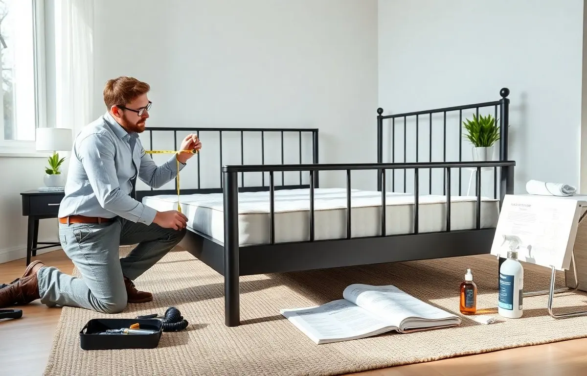 iron bed frame