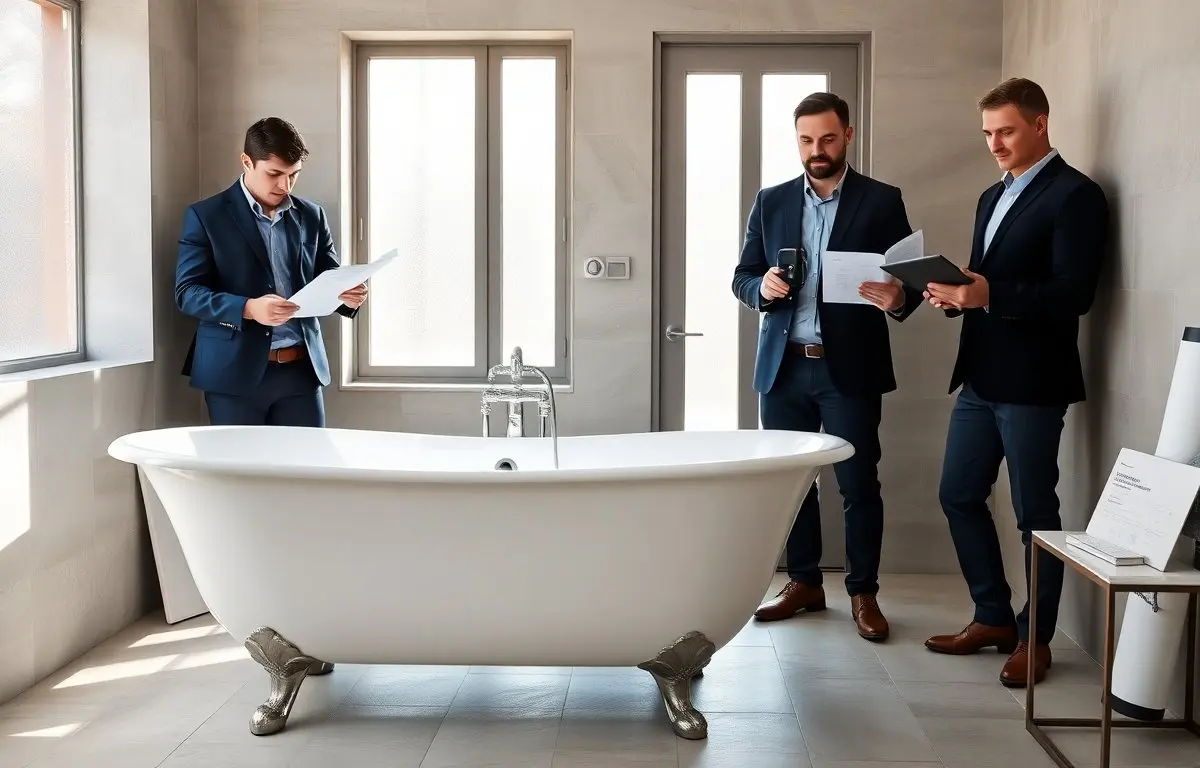 cast iron bathtub