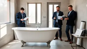 cast iron bathtub