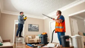 how to remove a popcorn ceiling