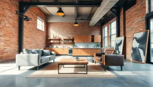 rustic industrial interior design